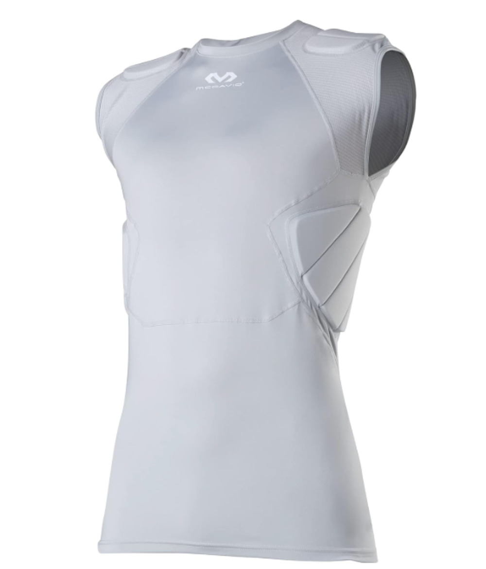 Mcdavid Padded Mens Compression Tank Top Gray Football Rival Integrated NWT sz L